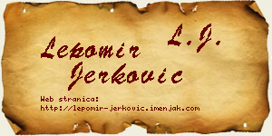 Lepomir Jerković vizit kartica